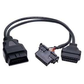 OBD2 Splitter Y Cable For KIA For Mazda Diagnostic Tool Snap-in OBD Scanner Code Reader Adapter