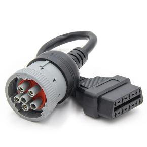 OBD1  cable   J1708 6Pin  to OBD2 female Cable For Truck