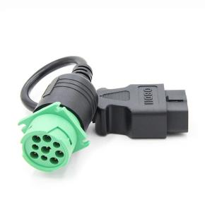 OBD2 Adapter 16pin Male to  J1939 9Pin Female Cable  