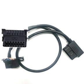 OBD 16pin Cable For Mercedes Benz , OBD2 Cable For BMW , OBDII Extension Y Splitter Cable For Mercedes Benz BMW Diagnostic