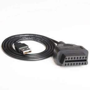 J1962 OBDII Female to USB Cable 16Pin OBD2 To USB Charger Cable For GPS For Car Diagnostic Tool