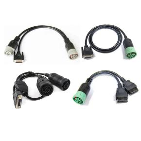 Deutsch Type 1 Type 2 J1939 9Pin To DB9 OBD Y Splitter Overmolded Cable