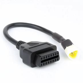 OBD Motorcycle Cable 3 Pin   To 16 Pin OBD2 Diagnostic Cable For Motorbikes