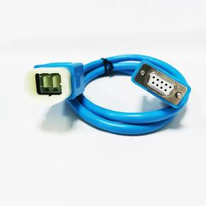  D-sub RS232 Serial DB9 9pin Female To 6pin Male Diagnostic Cable For Motorcycles