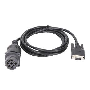 Black J1939 9pin Female To DB8 DB9 DSUB 8 D-SUB 9 Cable For Heavy Duty Truck