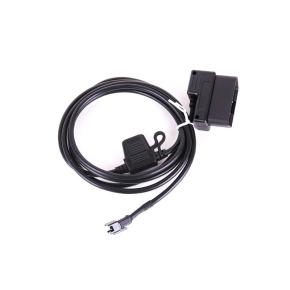 OBD OBD2 OBDII 16pin  Extension Diagnosis Cable With Small Fuse Holder For GPS Tracker 12V