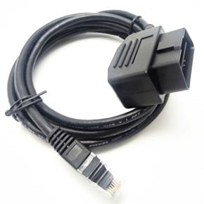 Right Angled OBD2 OBDII  16pin Male to RJ45 Cable