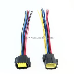 Automotive Wiring Harness Connector Auto Waterproof Connector 16Pin 368047-1 and 368050-1 Plug Pigtail