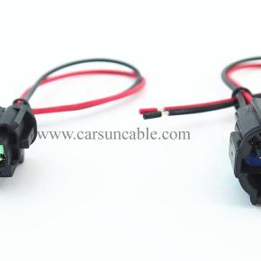 2pin Male and Female Wire Harenss Cable Ambient Temperature Sensor Connector Pigtail Compatible with Nissan 2002-2021 1B858, 6185-0865, 6918-1774