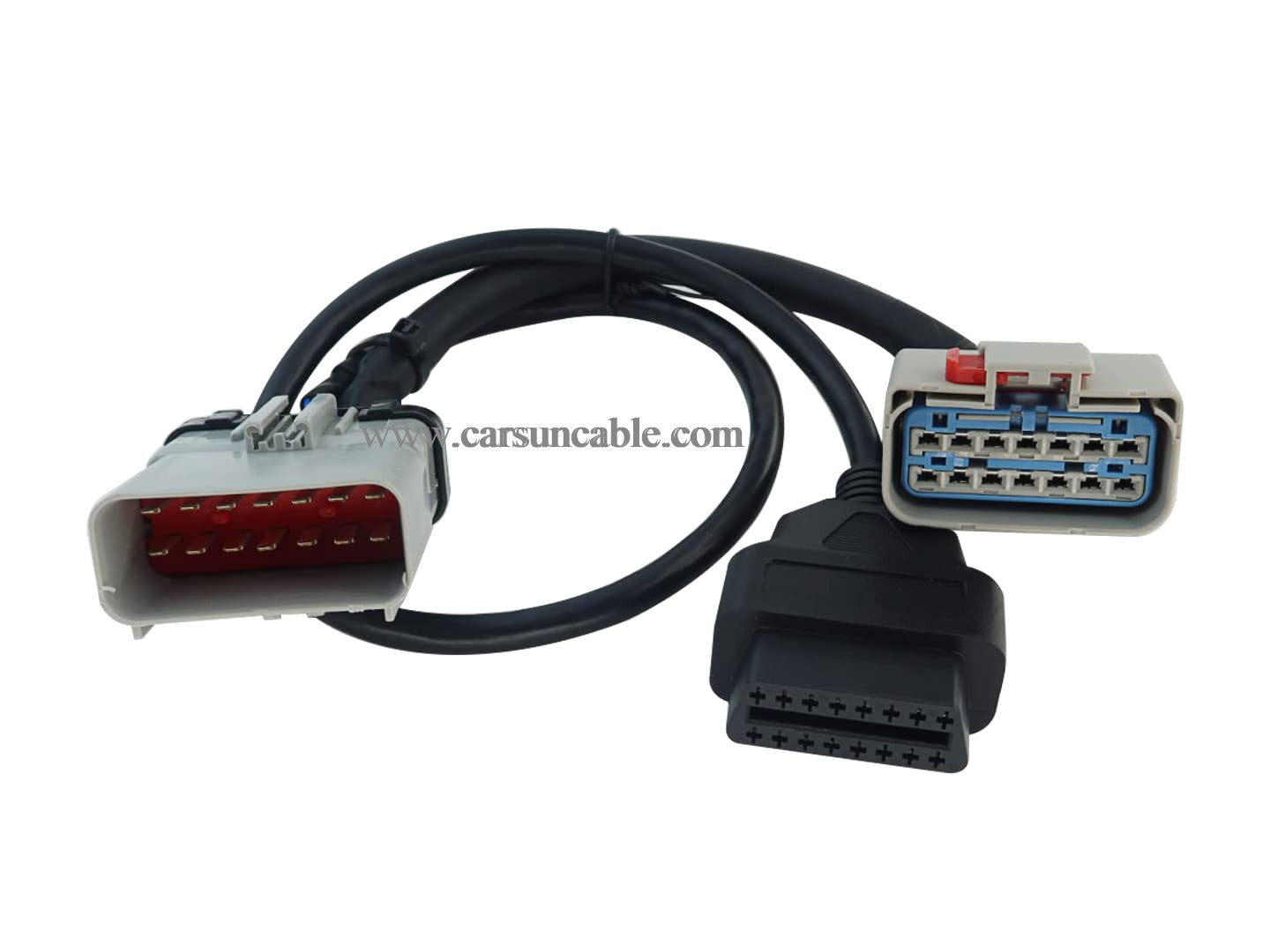 14pin RP1226 Male to 14pin RP-1226 Female to OBD2 Female Spliter Cable Splitter Cable