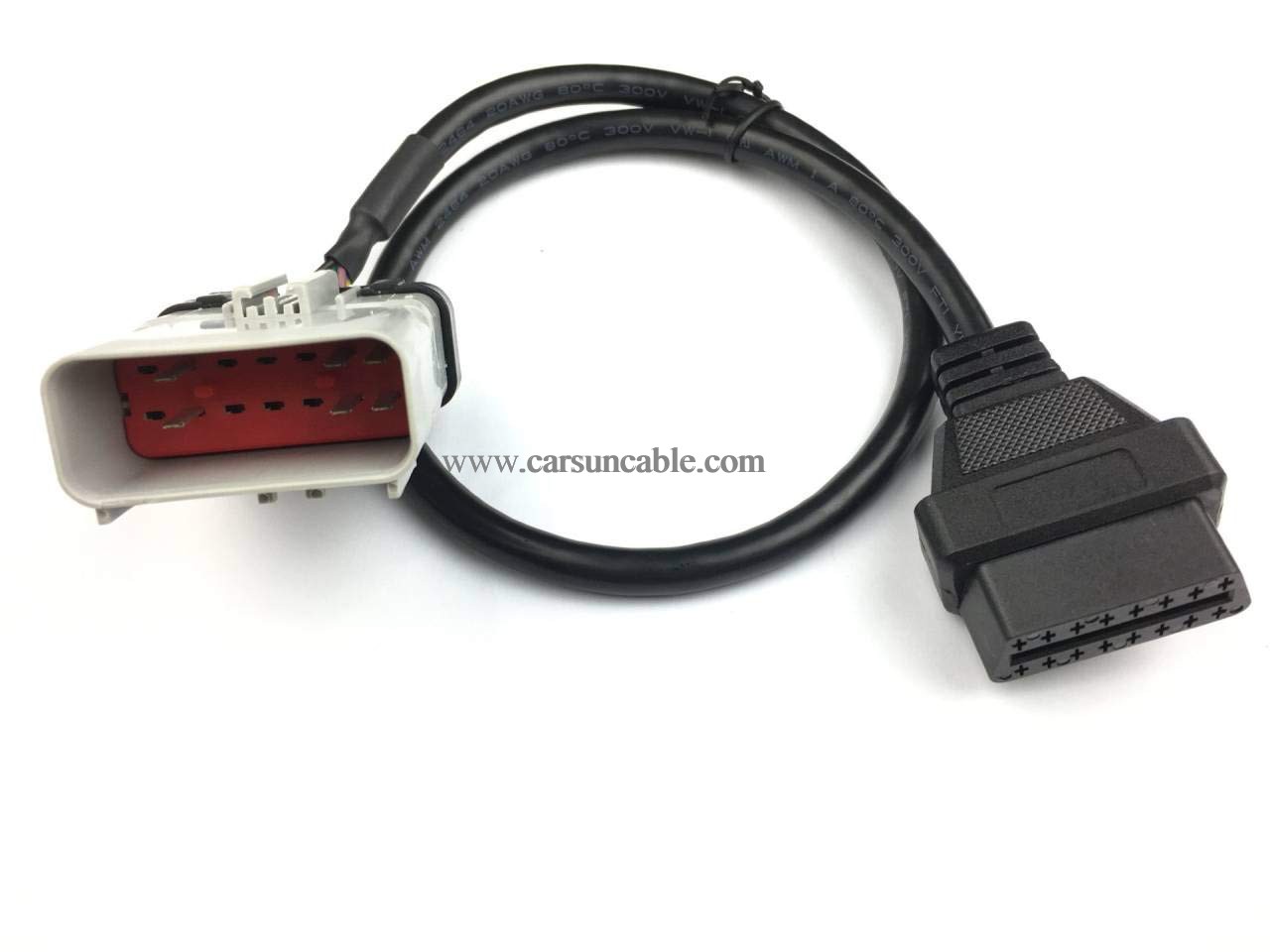 RP-1226 14 Way to 16 pin OBD ii Female ELD Cable RP1226 to OBD2 Adapter Cable