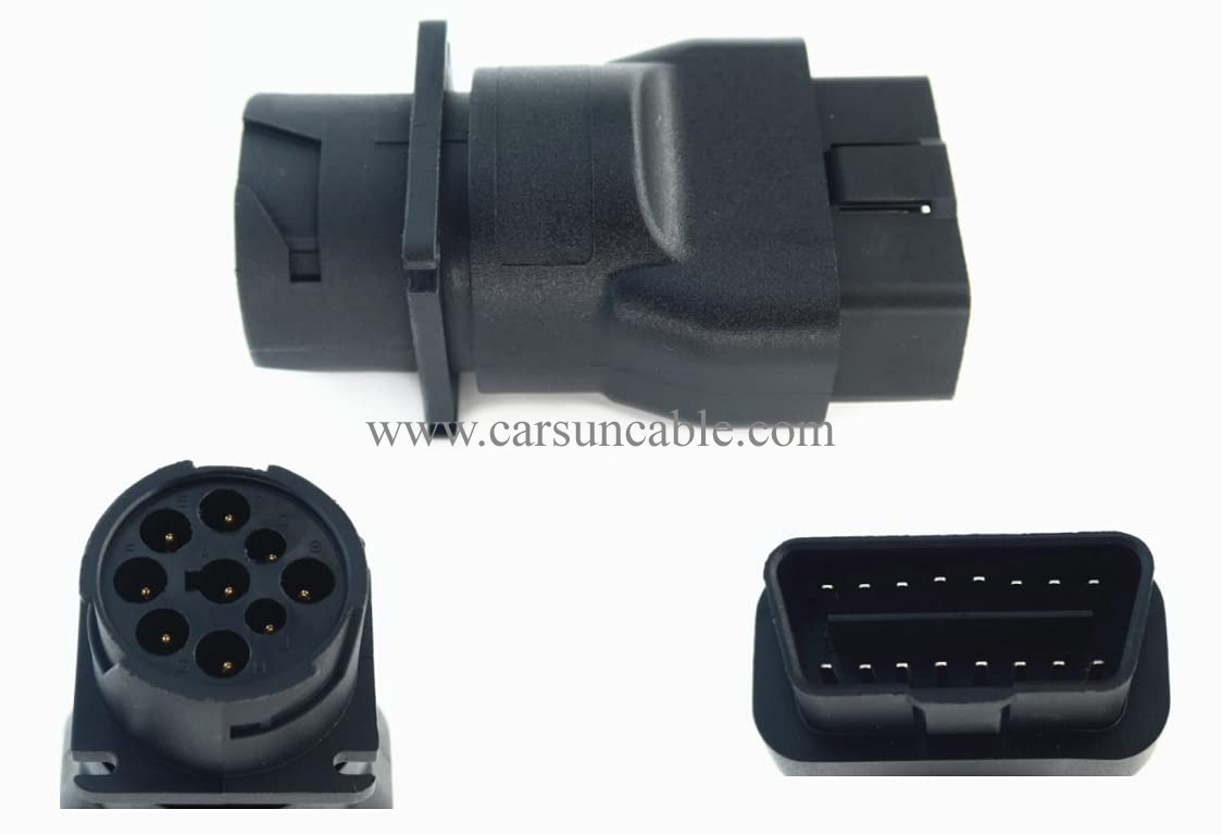 WBLD OBD2 Male to J1939 Female Adapter for Both J1939 Type 1 and Type 2