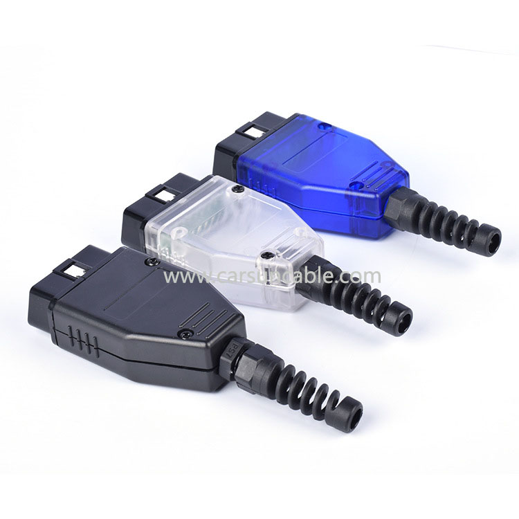 Automotive OBD2 16 Pin Connector Male OBD Housing with Plug+Shell+SR+Screws