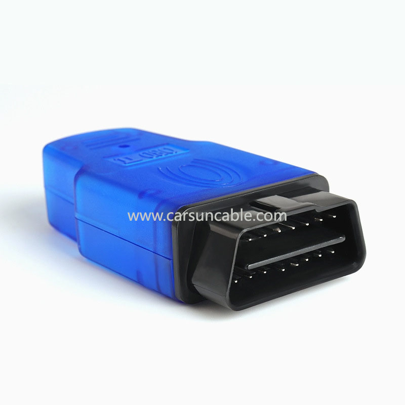 Automotive OBD2 Male Connector Fingerprint Housing OBD Plug J1962M without wire