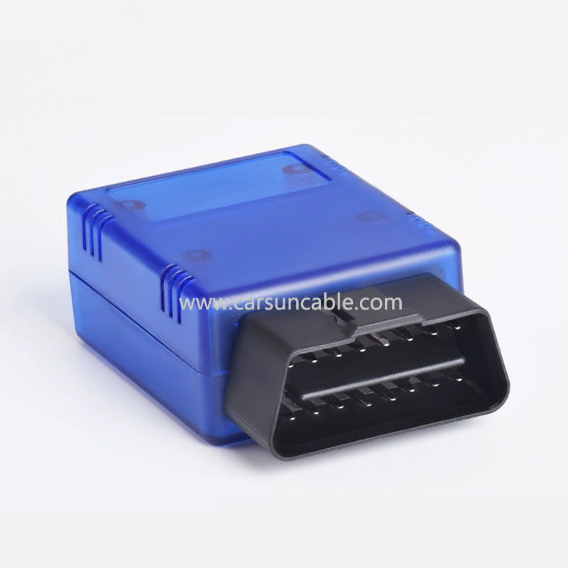 Car OBD interface OBD2 plug 16pin connector OBDII Bluetooth 327 shell male modified J1962M