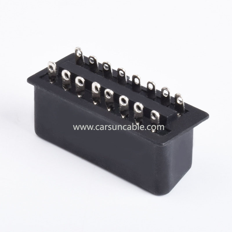 OBD 16PIN Female Connector Automotive OBD2 Female Connector Pin Injection Diagnostic Interface