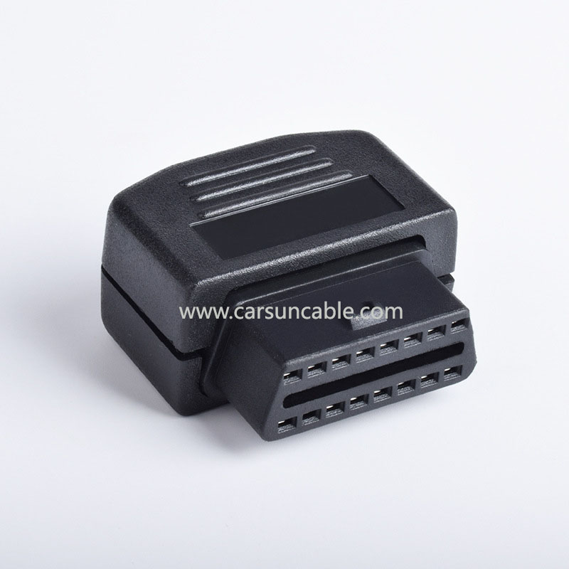 Automotive OBD2 Female Diagnostic Interface OBD Plug Port Housing OBDII Assembled Solderable Wire Assembly