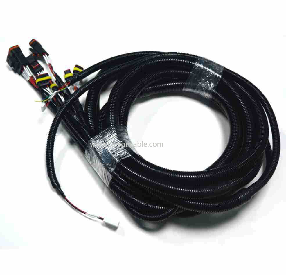 New Energy Low Speed Vehicle Wiring Harness ES23-PN Socket Shielded Twisted Pair Heated Lithium Multi Wire Harness Assembly