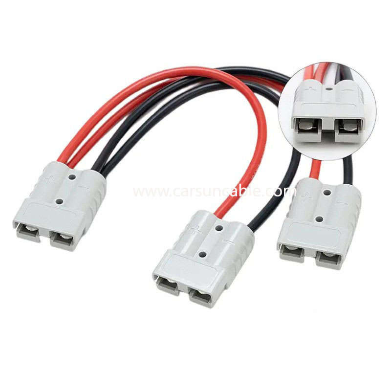 Anderson plug one point two high current 50A new energy connector bipolar power forklift connector