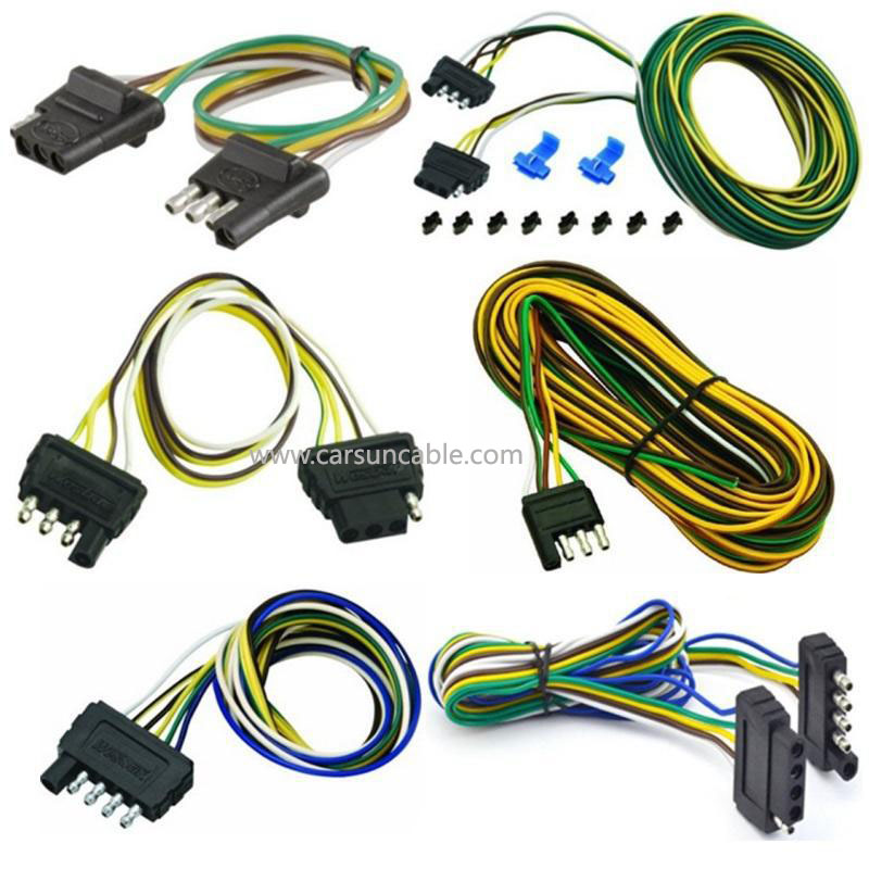 American SAE 4-pin trailer wiring harness power cable American Standard connection extension trailer cable tail light left and right light power cable