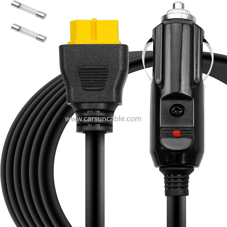 Car Cigarette Lighter Plug Cable 16AWG Cigarette lighter cable Cigarette lighter cable Cigarette lighter with XT60 storage cable